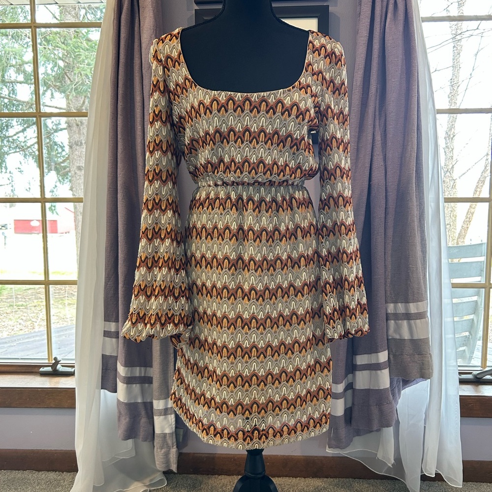 Judith March Multicolor Patterned Mini Dress
